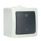 Kopp NAUTIC 2-polig schakelaar IP44 - grijs (565256009)