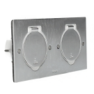 Legrand platinum vloerstopcontact 2-voudig IP44 (089702)