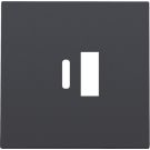 Niko centraalplaat voor USB A en C-lader - Intense Antraciet (122-68002)