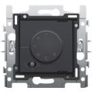 Niko elektronische thermostaat compleet (sokkel+knop+centraalplaat) - Intense Antraciet (122-88000)