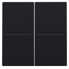 Niko afwerkingsset voor draadloze dimschakelaar kinetic (zowel EnOcean/Bluetooth/KNX) - Intense Matt Black (161-00060)