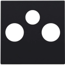 Niko centraalplaat coaxaansluitingen TV/FM/SAT (161-69551)