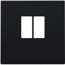 Niko centraalplaat luidsprekeraansluiting 1-voudig black coated (161-69801)