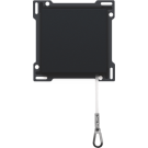 Niko centraalplaat voor trekschakelaar - Intense Matt Black (161-63606)