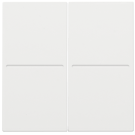 Niko afwerkingsset voor draadloze dimschakelaar kinetic (zowel EnOcean/Bluetooth/KNX) - Pure Steel White (154-00060)