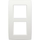 Niko tweevoudige afdekplaat 60mm centerafstand - Original White (101-76200)