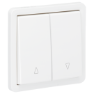 Niko Hydro waterdicht rolluikdrukknop met insteekklemmen zonder opbouwbehuizing - Alpinwit (701-35915)