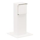 Niko Hydro waterdicht tuinpaal met grondplaat met enkelvoudig stopcontact met penaarde 16A 250V met insteekklemmen - wit (701-36715)