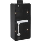 Niko Hydro waterdicht tweevoudige verticale opbouwdoos leeg met 1x M20 ingang - zwart (761-84201)