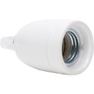 Kopp lamphouder E27 porselein met trekontlasting wit (210401013)