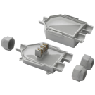 Raytech BABY BOX IP68 met 3 ingangen voorgevuld met gel compleet 90x80x48mm grijs (BABYBOX)