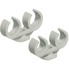 Helia dubbele vorkklem 20mm - grijs per 50 stuks (2918-000)
