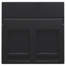 Niko centraalplaat data 2x RJ45 black coated (161-65200)