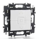 Legrand rolluikdrukknop volledig apparaat met wip 6A met steekklemmen en spanklauwen - Valena Next Wit Opaal (741557)