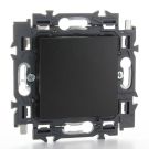 Legrand blindplaat volledig apparaat met spanklauwen - Valena Next Zwart Gefumeerd (741780)