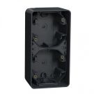Schneider-Merten opbouwdoos 2-voudig IP55 verticaal - Mureva Styl antraciet (MUR37912)