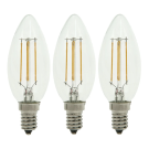 Bailey LED lamp filament helder kaars E14 2W 220lm warm wit 2700K - per 3 stuks (142722)