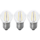 Bailey LED lamp filament bol E27 2W 220lm warm wit 2700K 3 stuks (142721)