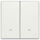 Niko afwerkingsset voor 2-voudige elektronische rolluikschakelaar - Niko Home Control Orginal White (101-31006)