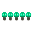 Bailey LED kogel E27 groen 0,6W 30lm IP44 ecopack 5 pack (143028)
