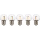 Bailey LED filament helder kogel E27 2700K 2W 180lm IP44 ecopack per 5 (144082)