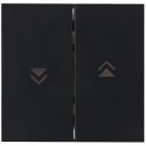 Kopp dubbele bedieningswip met pijlsymbolen - HK07 mat zwart (490359008)