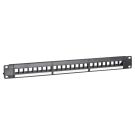UTP patchpaneel voor keystones - 24 poorts (DS-Patch-24UTP)