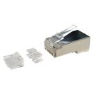 RJ45 connector CAT6a shielded - alleen voor soepele kern - per 10 stuks (DC-RJ45-SFTP6A-10PCE)
