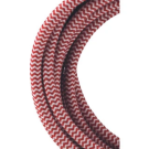 Bailey textielsnoer 3 meter 2x0.75 mm2 - rood/wit (139686)