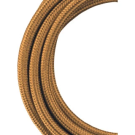 Bailey textielsnoer 3 meter 2x0.75 mm2 - metallic goud (140311)