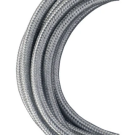 Bailey textielsnoer 3 meter 2x0.75 mm2 - metallic zilver (140312)