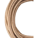 Bailey textielsnoer 3 meter 2x0.75 mm2 - metallic champagne (140313)