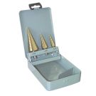 AMW stappenboorset 4-32mm in metalen cassette, 3-delig (29030432)