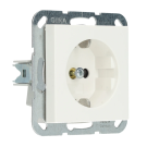 Gira stopcontact met randaarde - systeem 55 zuiver wit mat (418327)