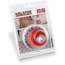 Kreator komborstel haakse slijper getorst m14 Ø 75mm gedraaid staal (KRT150203)