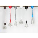 Bailey hanglamp E27 met 1,5 meter textielsnoer - bruin (141583)