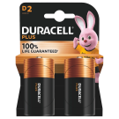 Duracell Plus alkaline batterijen 100 D 1,5V - verpakking 2 stuks (D141988)