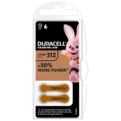 Duracell gehoorapparaat batterijen 312 - verpakking 6 stuks (D96077573)