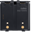 Niko Draadloze schakelaar met batterij, tweevoudig, Zigbee®, zonder sokkel