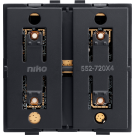 Niko draadloze schakelaar met batterij, viervoudig, Zigbee®, zonder sokkel (552-72014)