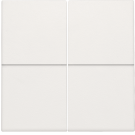 Niko afwerkingsset voor viervoudige elektronische schakelaar of drukknop, wit