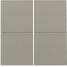 Niko afwerkingsset voor viervoudige elektronische schakelaar of drukknop - Bronze Coated (123-31008)