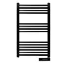 Eurom elektrische handdoekradiator voor badkamer 500W met thermostaat en timer - zwart (352528)