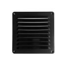 WEHA schoepenrooster opbouw, aluminium 195x195mm - zwart (24012020 ZW)