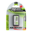 Ansmann oplaadbare batterij NiMH 9V 200mAh - verpakking per 1 stuk (5035342)