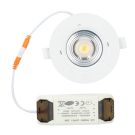LED Republic waterdichte inbouwspot rond wit 10W 1.000lm 2000K-3000K DTW incl. driver IP65 zaagmaat Ø90mm - diameter 104mm