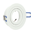 inbouwspot rond kantelbaar wit GU10 zaagmaat Ø80mm - diameter 92mm (50114422)
