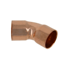 Bonfix bocht 45° soldeerfitting roodkoper capillair 12mm (91048)