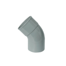 Wavin PVC bocht 45° HWA mof-spie lijm 70mm - grijs (4011107004)