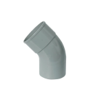 Wavin PVC bocht 45° HWA mof-spie lijm 100mm - grijs (4011110004)